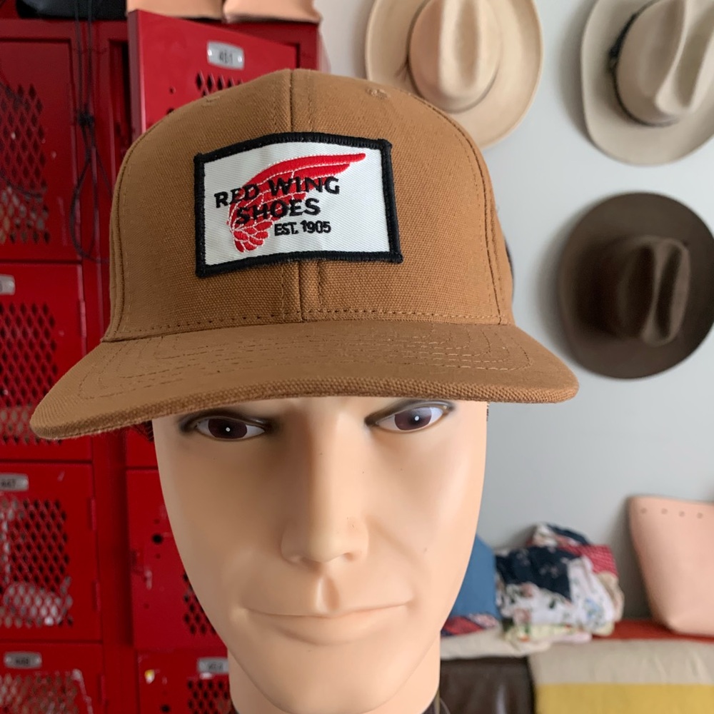 Red wing canvas hat tan